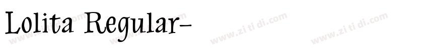 Lolita Regular字体转换